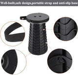 Fishboy Upgraded Collapsible Stool, 400lbs Max Weight, Lightweight But Sturdy, Portable Retractable Folding Telescoping Foldable Camping Stool for Adults Outdoor Fishing Hiking Gardening Travel BBQ