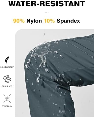 TBMPOY Women's Hiking Cargo Pants Lightweight Water Resistant Quick Dry Fishing Camping Travel Work Pant with 6 Pockets