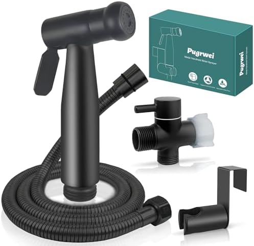 Handheld Bidet Sprayer for Toilet, Premium Stainless Steel Bathroom Bidet Sprayer Set with Anti-Leaking Hose &Water Pressure Control for Feminine Wash, Cloth Diaper for Baby Wash, Wall or Toilet Mount