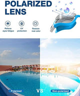 ZIONOR G1 Polarized Swimming Goggles for Unisex Adult Women Anti Fog 100% Anti UV Diving Goggles