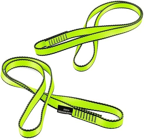 18MM Nylon Climbing Sling Runner 23KN CE2008/EN566 Rock Climbing Webbing Straps for Outdoor Climbing, Rappelling, Swing, Yoga Hammock etc