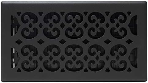 Decor Grates STH612 Classic Collection Floor Register, 6x12 Inches, Textured Black