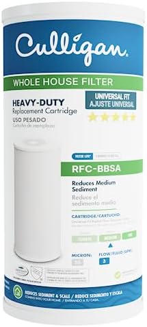 Culligan RFC-BBSA 25 Micron Whole House Water Filter for Sediment, 10" x 4.5" Compatible Replacement for FXHTC, W50PEHD, GXWH40L, GXWH35F, GNWH38S, WFHD13001 (Pack of 1)