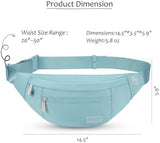 MAXTOP Large Crossbody Fanny Pack with 4-Zipper Pockets,Gifts for Enjoy Sports Festival Workout Traveling Running Casual Hands-Free Wallets Waist Pack Phone Bag Carrying All Phones