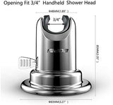 BOPai Vacuum Suction Cup Shower Head Holder, Adjustable 20 Degrees from The Wall - Chrome
