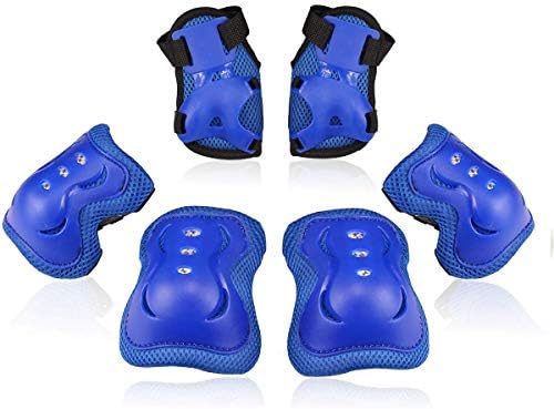 BOSONER Kids/Youth Knee Pad Elbow Pads Guards Protective Gear Set for Roller Skates Cycling BMX Bike Skateboard Inline Skatings Scooter Riding Sports