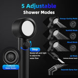 8000mAh Portable Camping Shower, Upgrade Rechargeable Electric Shower Pump with 5 Gallon Bucket, Intelligent LED Display,Portable Shower for Outdoor