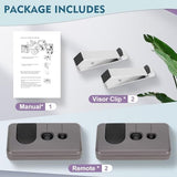 2 for Sears Craftsman Garage Door Remote 139.53753 53753 139.18191 HBW2028 371LM 373LM 375LM 950CD 953D 956D, Work with Purple Learn Button ONLY(2006-2013)