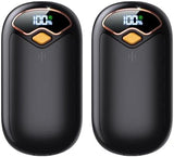 Hand Warmers Rechargeable - 7000mAh Magnetic Electric Hand Warmer 2 Pack, 20Hrs Warmth, LED Digital Display, 4 Heating Levels Reusable Portable Pocket Heater for Raynauds Golf Hunting Camping