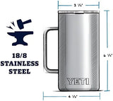 YETI Rambler 24 oz Mug, Vacuum Insulated, Stainless Steel with MagSlider Lid