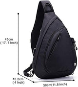 Water-Proof Sling bag/Crossbody Backpack/Shoulder Bag with USB Charging Port for Travel, Hiking, Cycling, Camping