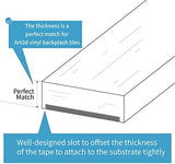 Art3d 30 Ft Peel and Stick Flexible Vinyl Molding Trim for Wall Tile Edges, Kitchen backsplash, Mirrior Frame in Mirror in White