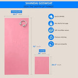 Shandali GoSweat Non-Slip Hot Yoga Towel with Super-Absorbent Soft Suede Microfiber in Many Colors, for Bikram Pilates and Yoga Mats.