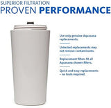 Aquasana Shower Water Filter System Replacement Cartridge - Filters Over 90% of Chlorine - Carbon & KDF Filtration Media - Soften Skin and Hair from Hard Water - AQ-4125
