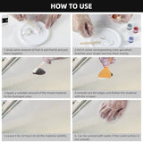 Globalcom Fiberglass Boat Repair Kit, Gel Coat Repair Kit for Boats, Marine Fiberglass Repair Kit for Boats, Epoxy Filler for Boats, Fiberglass Repair Kit Fix Holes Chips Pit Cracks (Color Match)