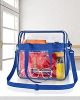 Paxiland Clear Bag for Stadium Events 12x6x12, Clear Tote Bag with Reinforced Strap, Transparent Bag for Sports Concert