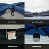 Tents for Camping 2/4/6 Person Camping Dome Tent, Easy to Set Up, Lightweight Camping Tent, Portable Camping Tent for Outdoor and Backpacking Sundome Tent