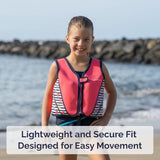 Limmys Premium Kids Swim Vest - Toddler Swim Jacket and Buoyancy Swimming Aid - Modern Design Swimming Vest for Boys, Girls and Babies - Drawstring Bag Included