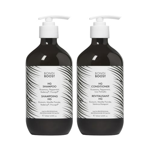 BONDIBOOST HG Duo Shampoo + Conditioner Bundle [16.90fl oz each], Improves Appearance for Thinning Hair & Volumizing + Hydrating + Nourishing + Sulfate/Paraben Free for Women/Men, Australian Made