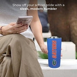 Campus Colors NCAA Stainless Steel Tumbler perfect for Gameday - 18 oz - Double Walled - Keeps Drinks Perfectly Insulated (Florida Gators - Royal)