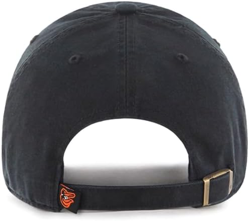 47 Brand MLB Team Color Home Primary Logo Clean Up Adjustable Baseball Cap Hat, Adult One Size Fits All