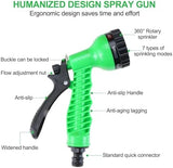 Finderomend Portable Shower for Camping with 7 Spray Modes, Hand Press Camping Shower with Removable Hose and Shower Head,Pressure Rinse Kits for Hiking Traveling Garden Beach Pet Shower