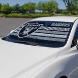 Fanmats NFL Windshield Sun Auto Shade, Sun Shield Sun Visor Accordion tri-fold for Storage 59" x 29.5", Colorful Team Design