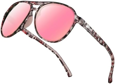 Polarized Aviator Sunglasses for Women Men Retro Trendy Sports Sunglasses for Outdoor UV400 Protection
