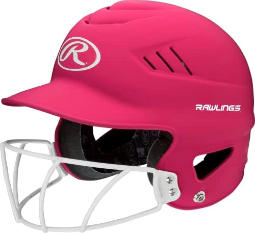 Rawlings | COOLFLO Batting Helmet with Facemask | Fastpitch Softball | One Size fits Most (6 1/2-7 1/2)