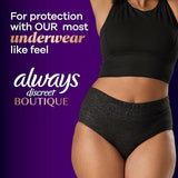 Always Discreet Adult Incontinence Underwear for Women and Postpartum Underwear, Large, Up to 100% Bladder Leak Protection, 28 Count