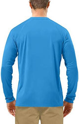 Roadbox Mens UPF 50+ UV Sun Protection Shirts Outdoor Long Sleeve SPF Rash Guard for Fishing Hiking Swimming Running