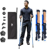 Cascade Mountain Tech Lightweight Aircraft-Grade Aluminum Trekking Poles with Extended Down Grip Plus Tip Kit