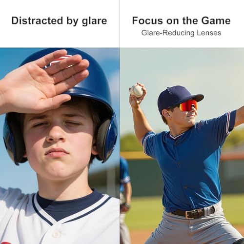 HAAYOT Polarized Sports Sunglasses for Men Women Youth Baseball Cycling Running Softball Biking Glasses 5 Lenses