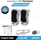Garage Stop 2X for Genie Intellicode Garage Door Remote, G3T-BX G3T-R 3-Button Genie Garage Door Opener Remote Replacement, Auto-Seek Dual Frequency (1997 to Present)