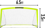 Franklin Sports Blackhawk Backyard Soccer Goal - Portable Pop Up Soccer Nets - Youth + Adult Folding Indoor + Outdoor Goals - Multiple Sizes + Colors - Perfect for Games + Practice