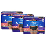 Always Discreet Adult Incontinence Overnight Underwear for Women, Extra Large, Up to 100% Bladder Leak Protection, 48 Count (3 Packs of 16)