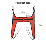 Fushida Hoyer Lift Sling,Commode Patient Lift Slings Medical Transfer Sling for Patients Shower Bath,Large Toileting Sling,Lift Sling for Elderly Bariatric,Divided U Slings Fit Invacare/Hoyer Lift