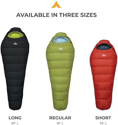 TETON Sports LEEF Ultralight Mummy Sleeping Bag Perfect for Backpacking, Hiking, and Camping; 3-4 Season Mummy Bag; Free Stuff Sack Included