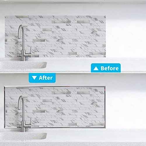 Art3d 20ft Outside Vinyl Corner Trim Peel and Stick for Tile and Wall Edges, Furniture Decoration Stainless Steel