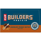 CLIF BUILDERS Protein Bars - Chocolate Peanut Butter Flavor - 20g Plant Based Protein - Gluten Free - Non-GMO - Low Glycemic - No Artificial Sweeteners - Value Pack, 2.4 oz. (12 Count)
