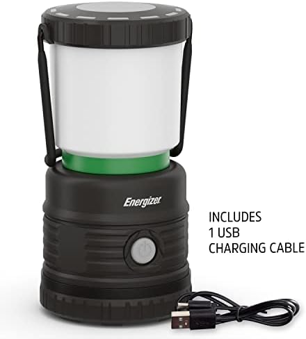 ENERGIZER LED Camping Lantern X1000, Bright and Rugged Tent Light, Water Resistant Lantern for Camping, Hiking, Fishing, Emergency (USB Cable Included)