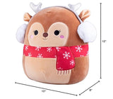 Squishmallows Original 10-Inch Darla The Christmas Deer - Official Jazwares Holiday Reindeer Plush- Collectible Soft & Squishy Stuffed Animal Toy- 2025 Limited Edition - Gift for Kids, Girls & Boys