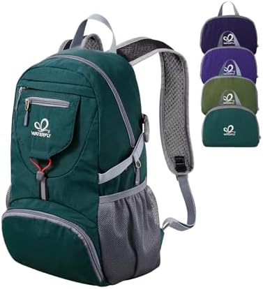 WATERFLY Small Lightweight Packable Backpack: 20l Ultra Light Foldable Travel Hiking Camping Daypack Day Pack for Man Woman