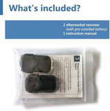 2 for Liftmaster Chamberlain Craftsman Garage Door Opener Remote Keychain 890max