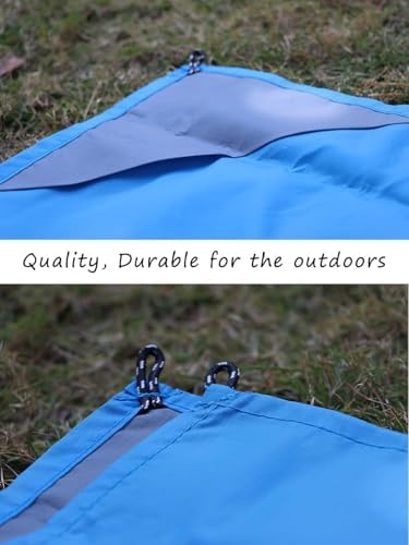 Orga'Neat Pocket Picnic Blanket, Sandproof Lightweight Pocket Camping Tarp, 55″x 79″ Foldable & Fits into Small Bag, Water Resistant Washable Quick Dry Compact Beach Mat for Outdoor Recreation