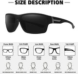 STORYCOAST Polarized Sports Sunglasses for Men Women Unbreakable Frame Cycling Fishing Driving
