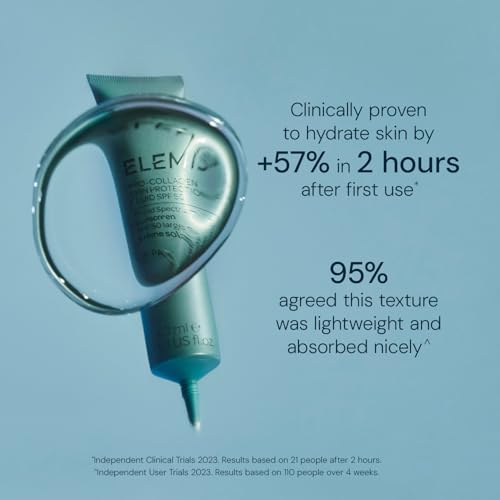 Elemis Pro-Collagen Skin Protection Fluid SPF 50 | Hydrating Face Sunscreen | Lightweight & Fast-Absorbing | 40ml