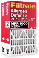 Filtrete 20x25x5 AC Furnace Air Filter, MPR 1000, MERV 11, Fits Lennox Devices, Allergen Defense, Electrostatic Air Cleaning Filter, 2-Pack (actual size 19.63 x 24.75 x 4.31 in)