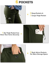 TBMPOY Women's Hiking Cargo Pants Lightweight Water Resistant Quick Dry Fishing Camping Travel Work Pant with 6 Pockets