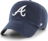 47 Brand MLB Team Color Home Primary Logo Clean Up Adjustable Baseball Cap Hat, Adult One Size Fits All